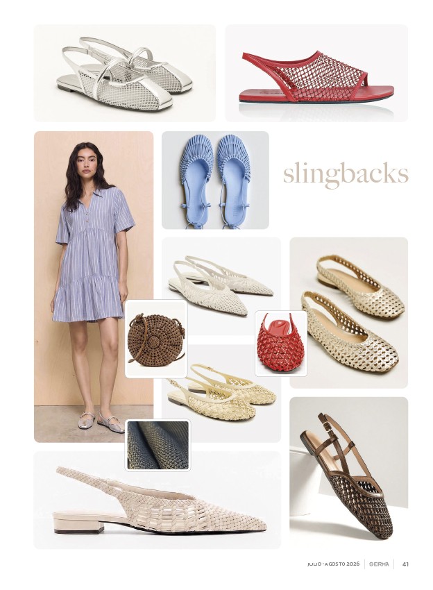 Surface geometry transforms women’s slingbacks