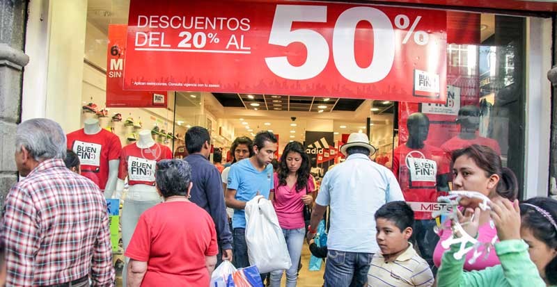 The public flocked to the stores, driven by the tempting offers on footwear.