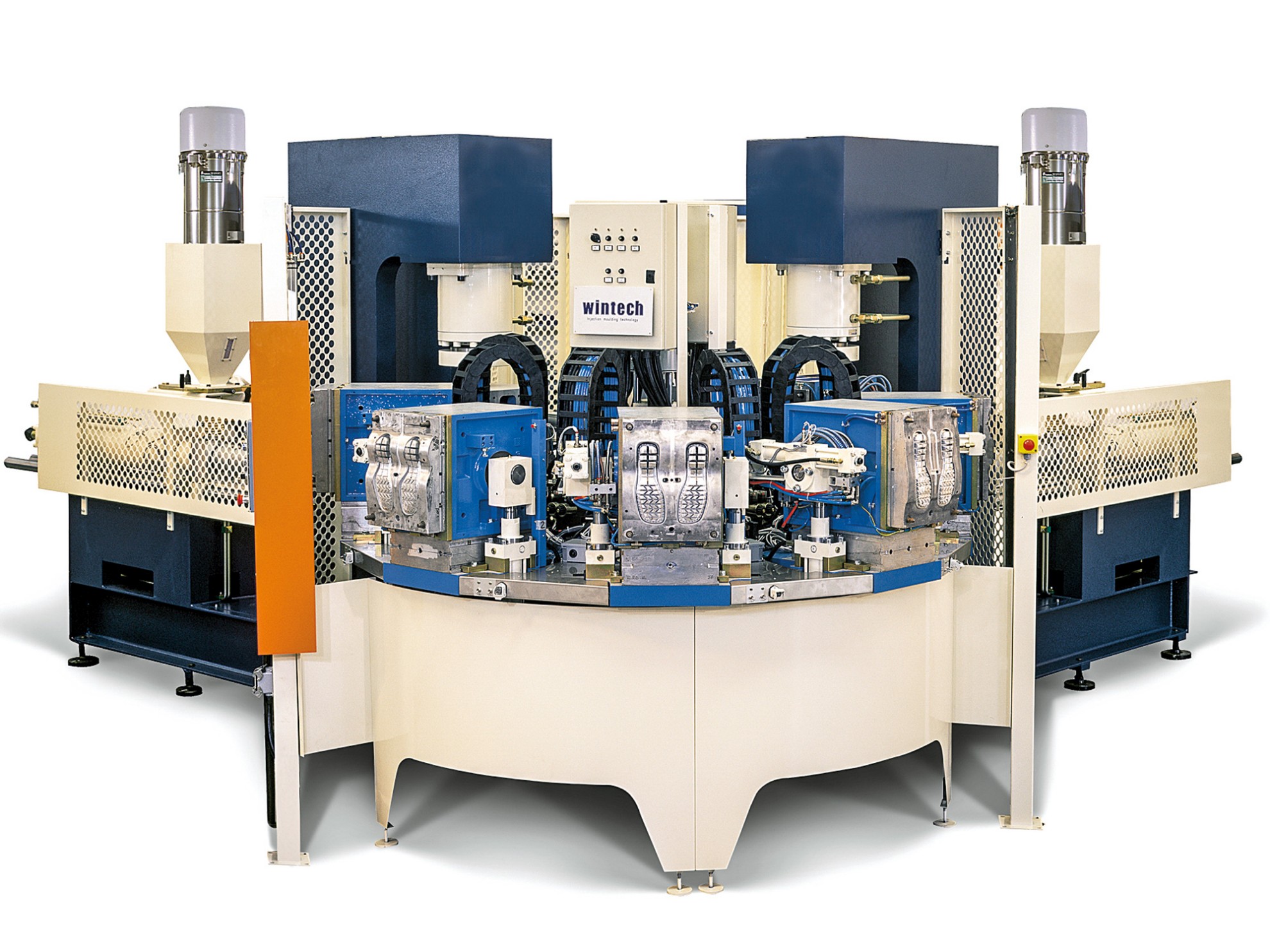 Inyectora rotativa para producción de suelas - SERMA.NET