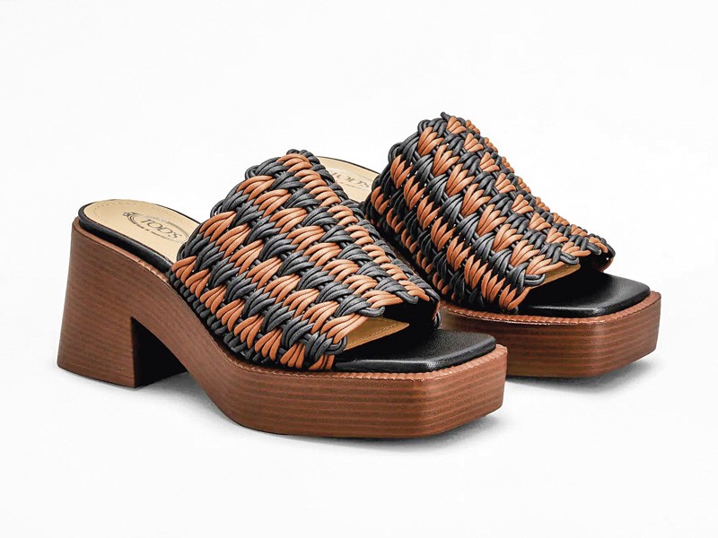 High mules and slides 