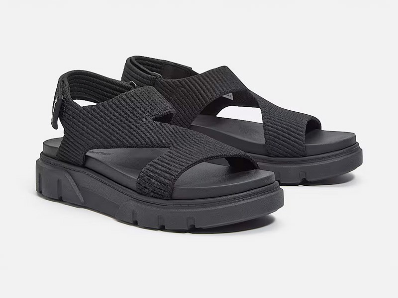 SNDALIAS Greyfield TIMBERLAND TEJIDO MUJER VERANO PRIMAVERA MODA 2026 2027 SERMA FOTO-9.-Womens-Greyfield-Backstrap-Sandal-TBL-Black-Knit-ALT4.jpg Las sandalias Greyfield de TIMBERLAND. Estética urbana y funcional