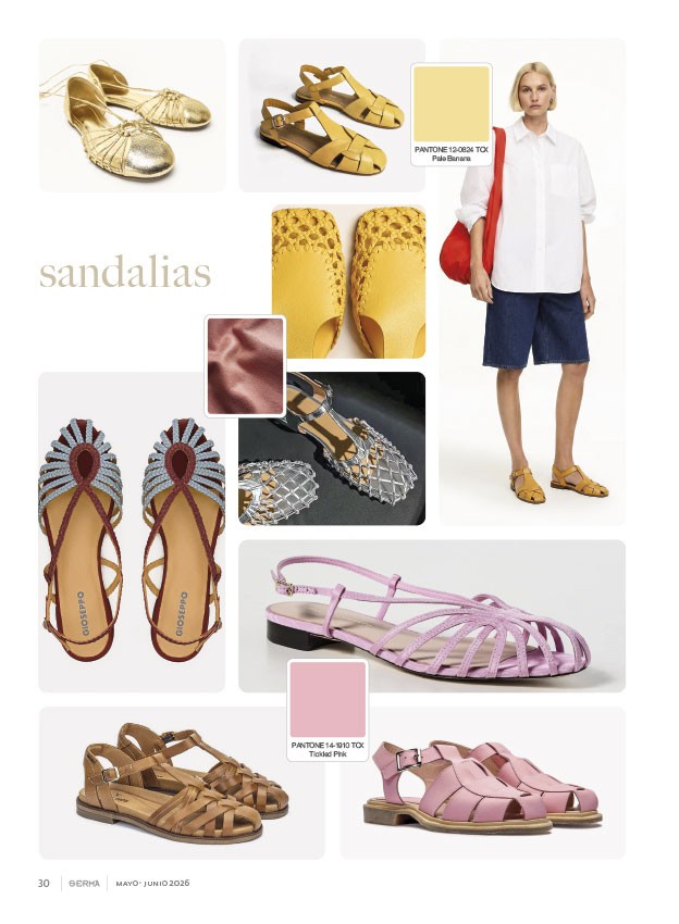 Sandalias cangrejeras renuevan tramas, color y tiras