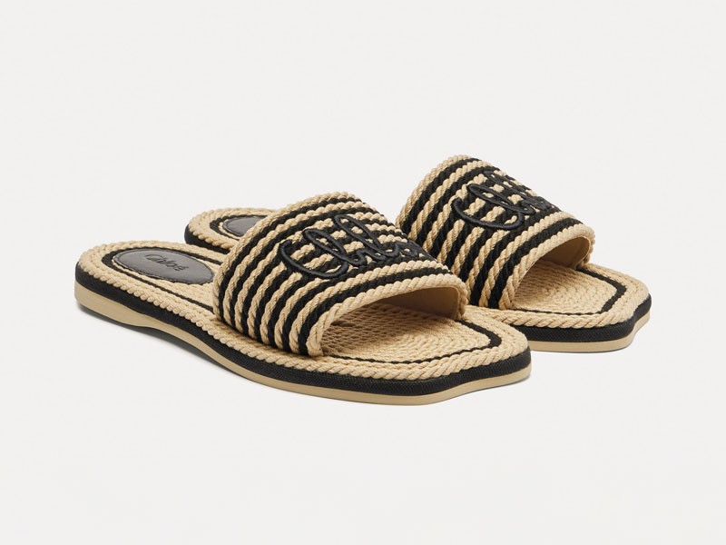 CHANCLAS FAJAS CALZADO MUJER ARTESANAL SANDALIA TENDENCIA PRIMAVERA VERNAO 2026 2027 SERMA167P01155847.jpg Artisanal slides with open weaves and lightweight flat soles