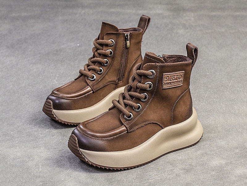 Botinetas bajas acordonadas