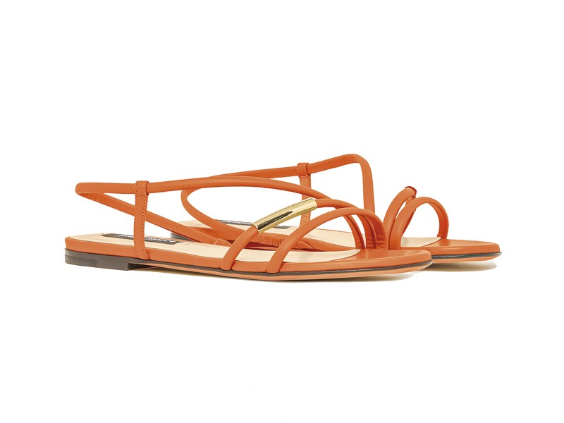 CALZADO NARANJA MUJER TENDENCIA CALZADO MARROQUINERIA BOLSOS CARTERAS PRIMAVERA VERANO 2026 SERMA 158 GW003227_AF10766_U3069_D_SS2026.jpg Muskmelon organizes color across uppers, straps and soles