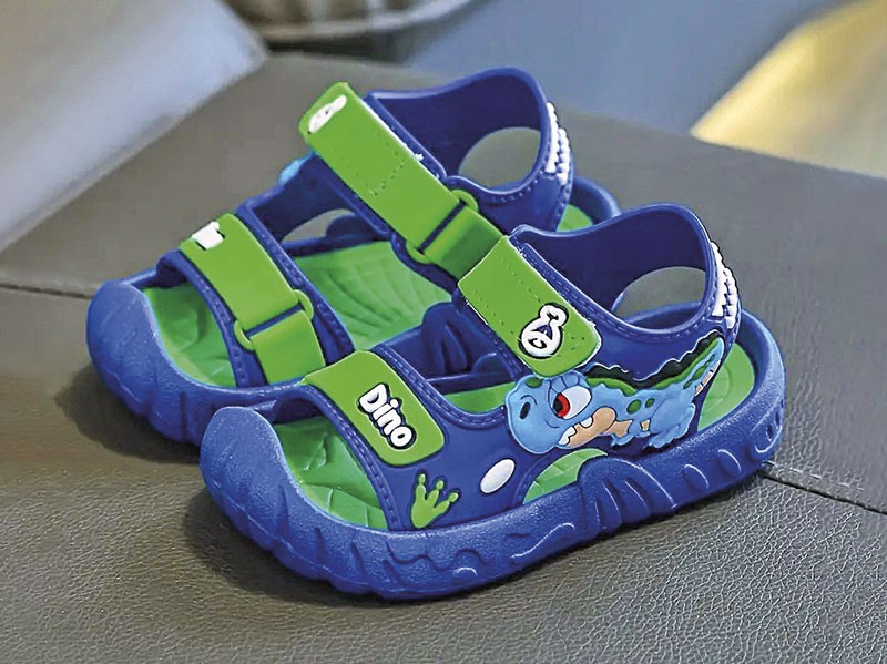 Open children’s shoes