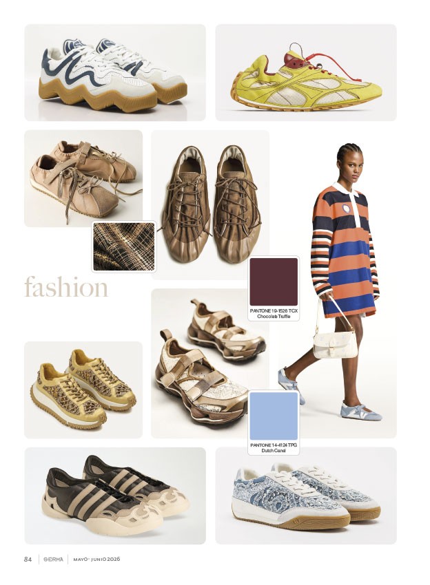 Fashion sneakers combine cutouts, laces and wavy soles