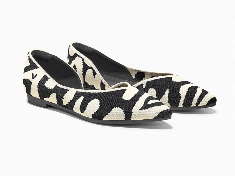 Woven ballerina flats