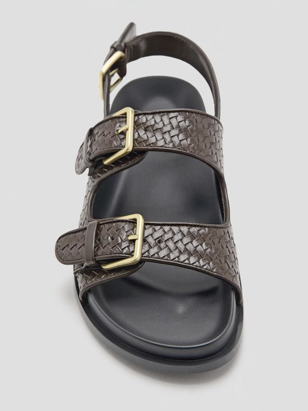 Straps and buckles shape uppers for summer sandals