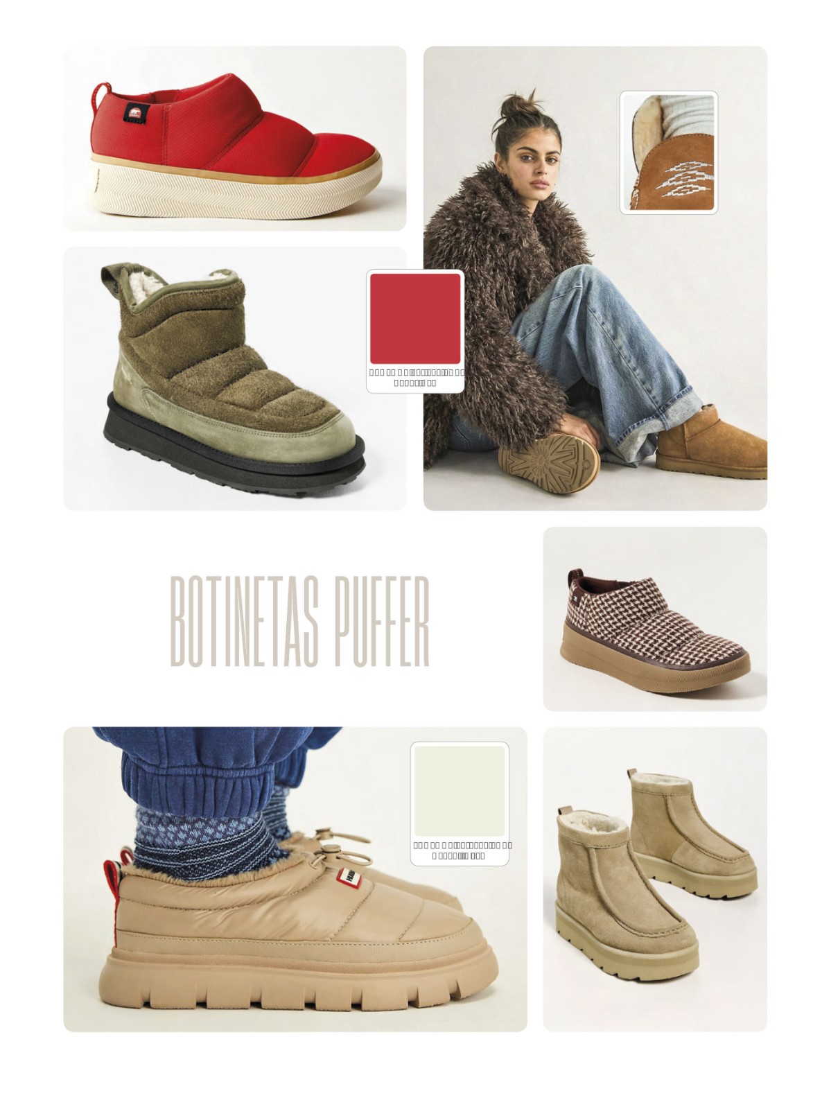 Puffer booties expand volume on the upper