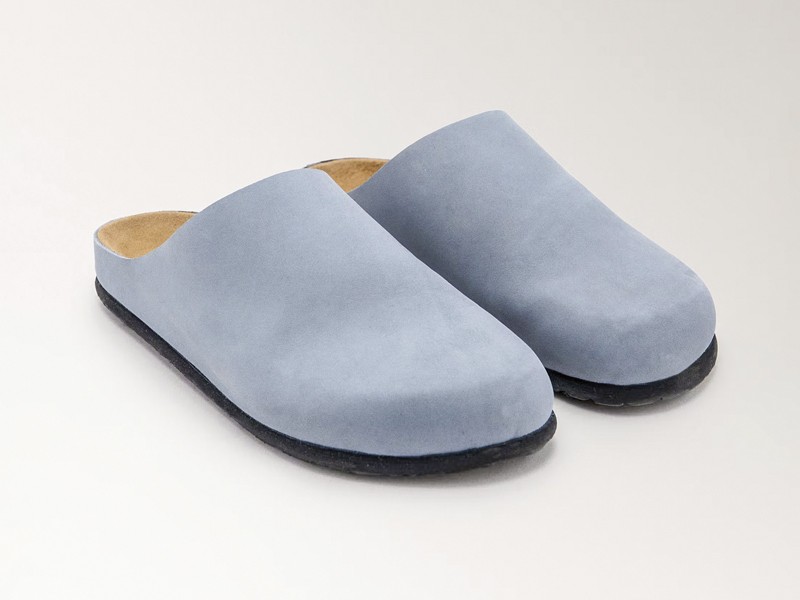Indoor mules combine closed toes and open heels