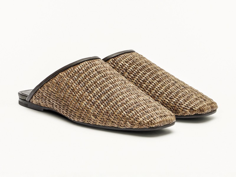 Indoor mules combine closed toes and open heels
