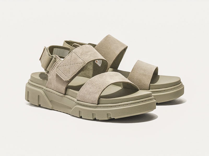 Sandalias femeninas aclaran tiras, hebillas y bases