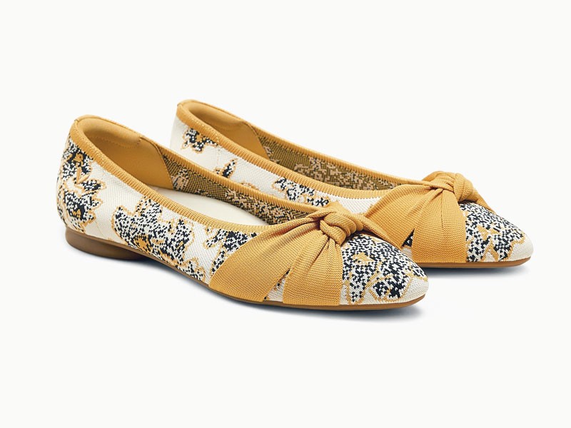 Woven ballerina flats