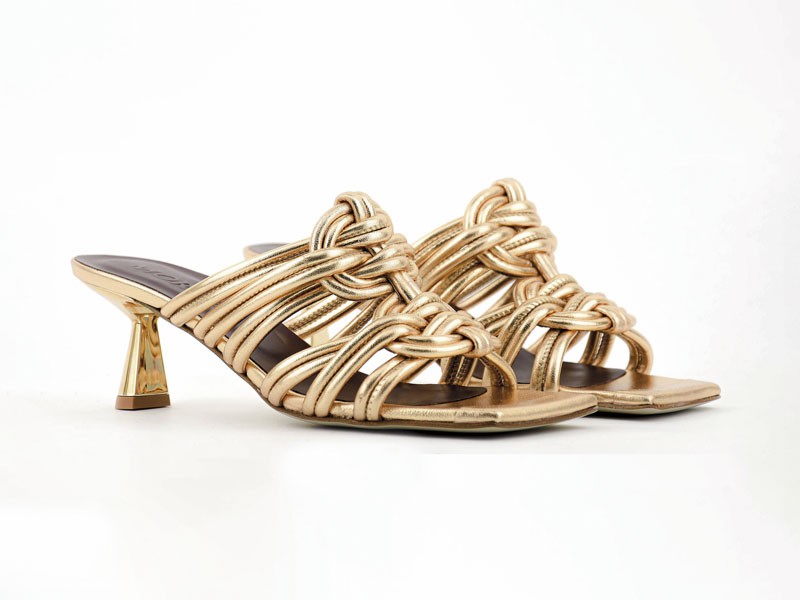 High-heeled sandals