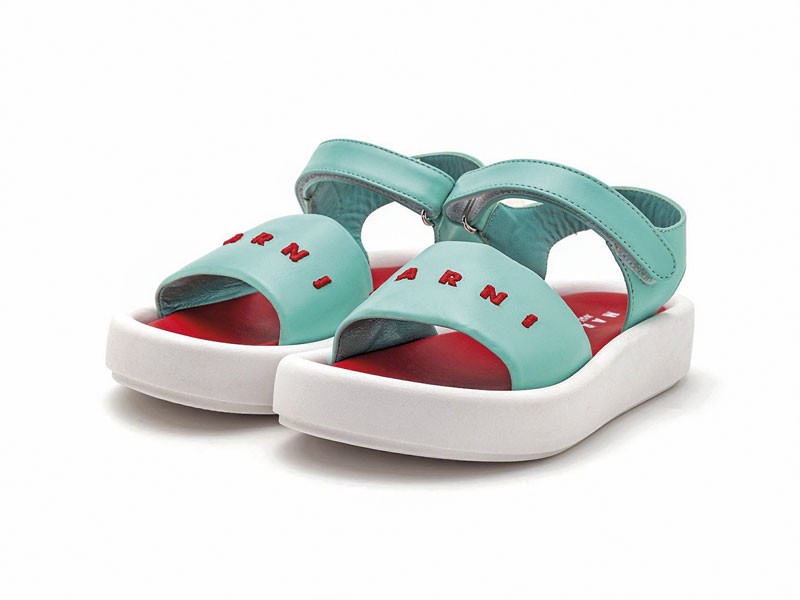 Open children’s shoes