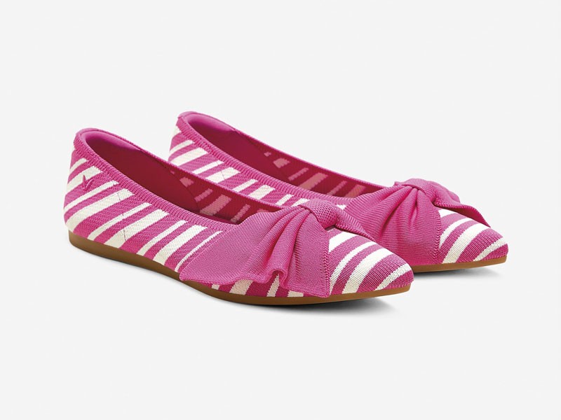 Woven ballerina flats