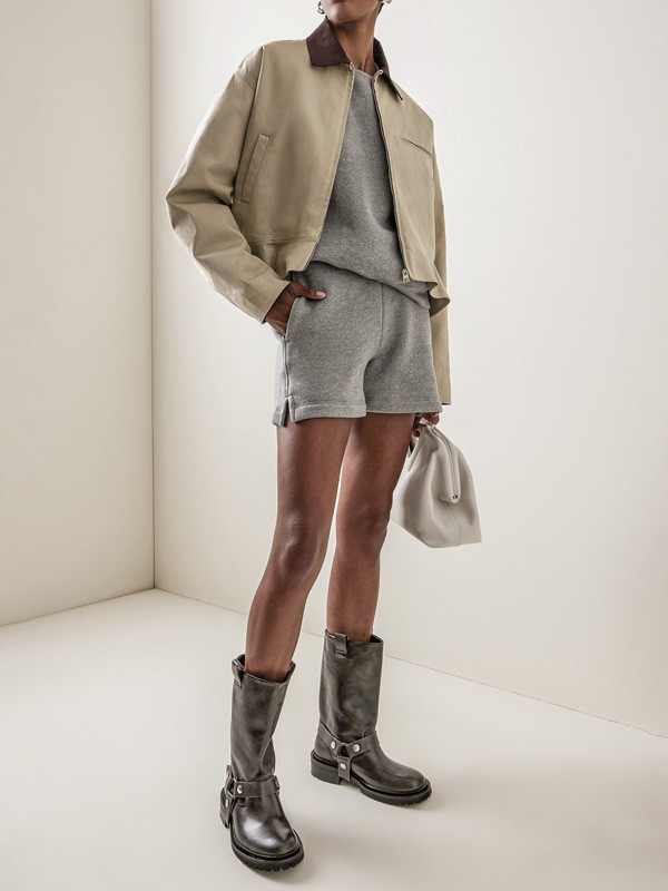 Biker boots with straps, buckles and track outsoles