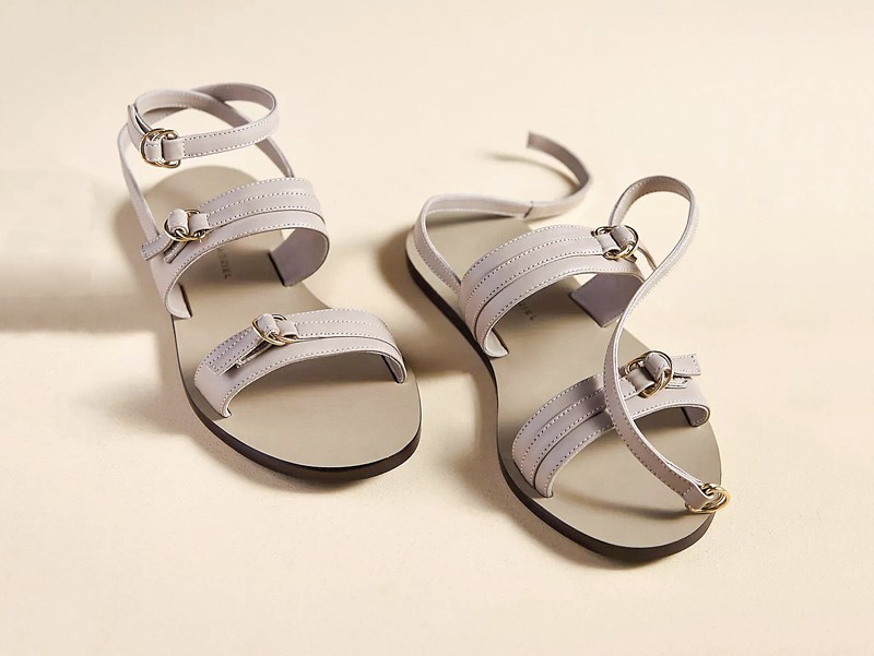 Wide strap sandals