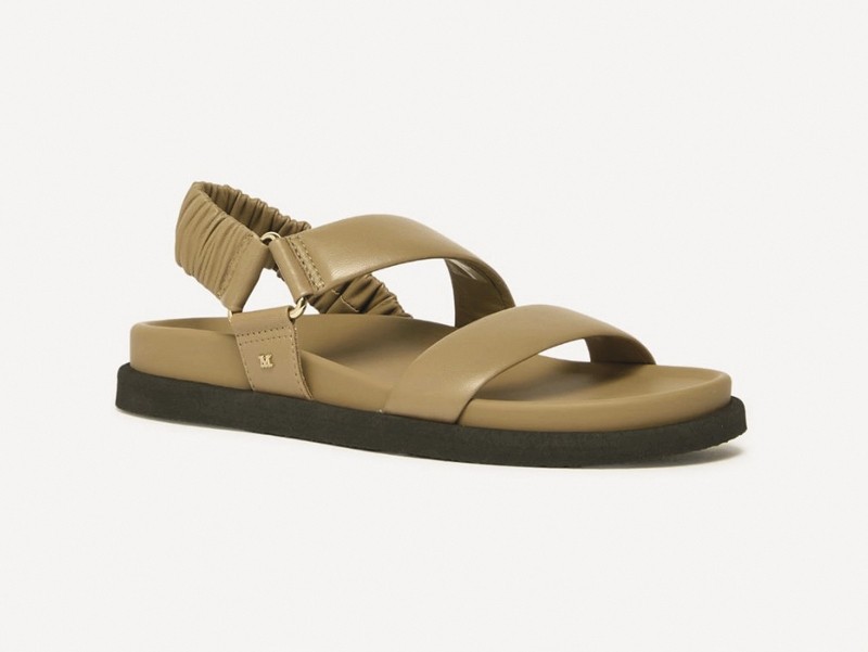Brown tones organize men's sandal collections