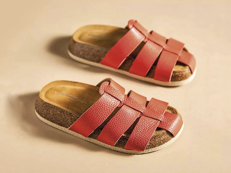 Wide strap sandals