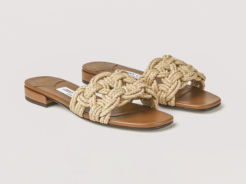 CHANCLAS FAJAS CALZADO MUJER ARTESANAL SANDALIA TENDENCIA PRIMAVERA VERNAO 2026 2027 SERMA167CHARAFLATRSW_121684_ANGLE_vg707.jpg Chanclas artesanales con tramas abiertas y suelas planas