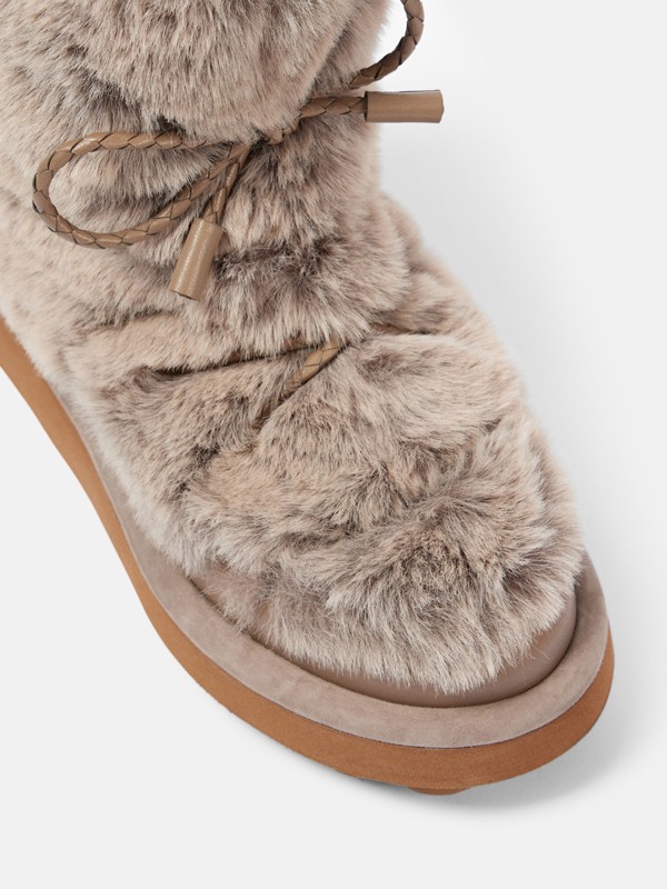 FURS AND HIDES: Among the favorites for winter footwear