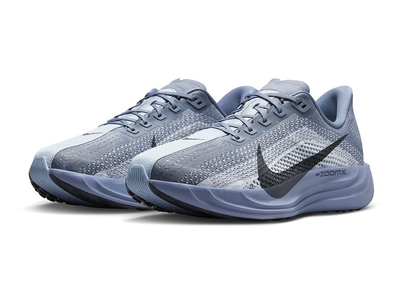 Running sneakers with technical mesh uppers and higher sole profiles