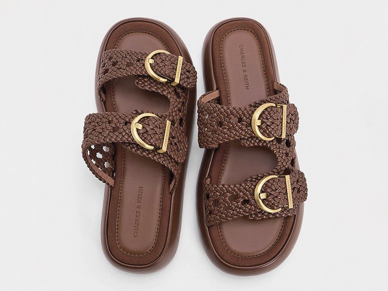 Straps and buckles shape uppers for summer sandals