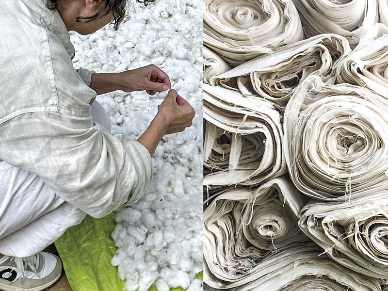 Recycled polyester yarns that become textiles for footwear, apparel, and manufactured goods. Recycled materials for footwear