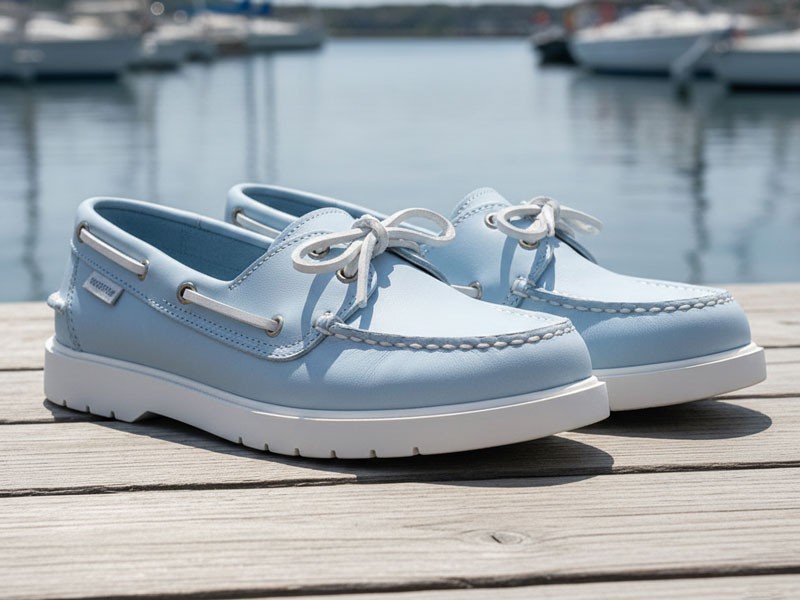 El Resurgimiento de los Náuticos: Los zapatos marineros clásicos vuelven a ser protagonistas en la propuesta europea. Confeccionados en materiales nobles para un look elegante y relajado. Anticipos SERMA | MODA CALZADOS Primavera-Verano 2026/27: Chau Chunky! Bienvenido Slim!