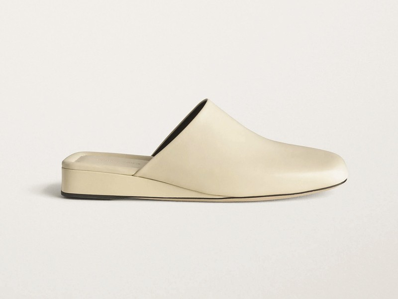 Indoor mules combine closed toes and open heels