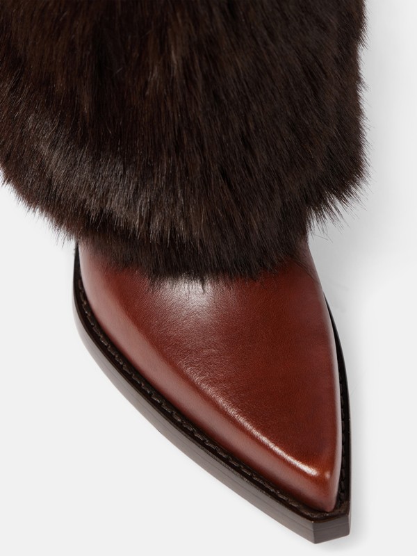 FURS AND HIDES: Among the favorites for winter footwear