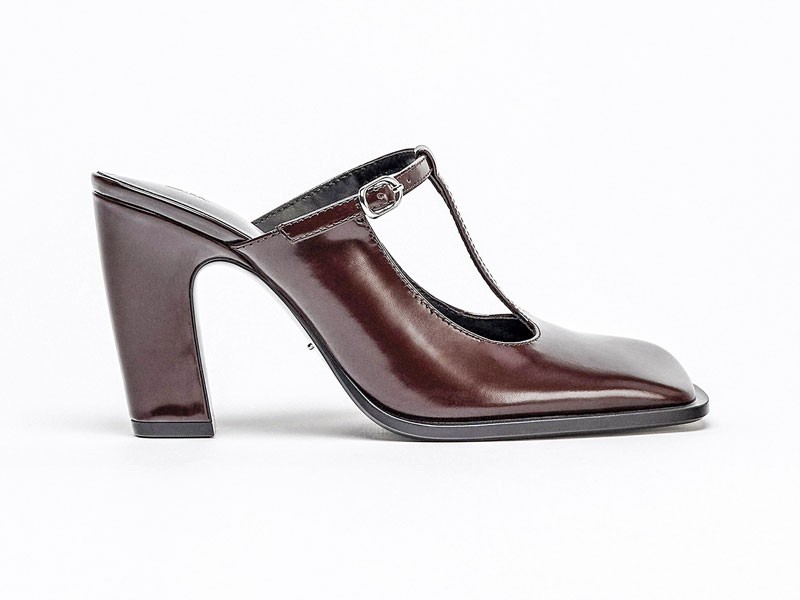 High heel mules