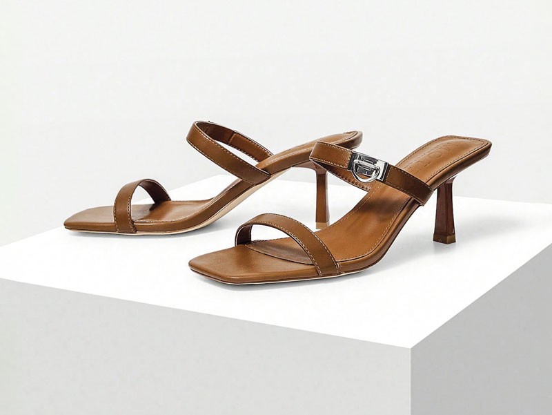 High-heeled sandals