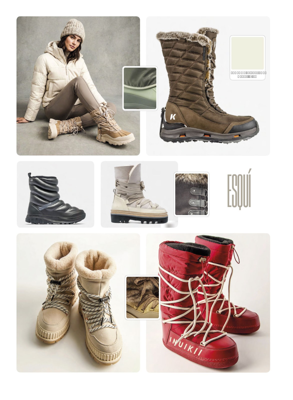 Snow and après-ski boots with technical insulation