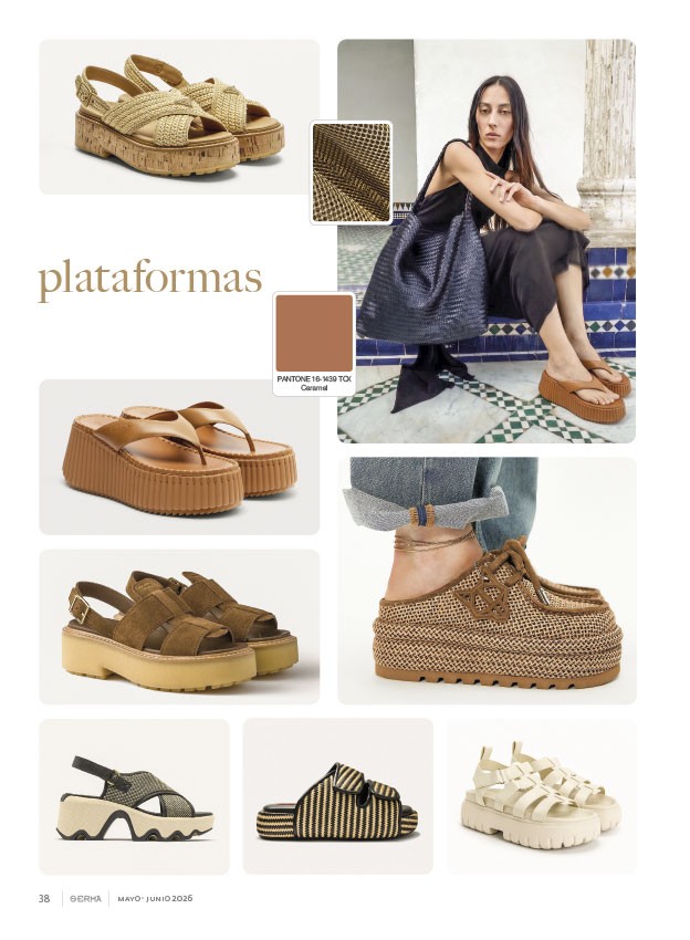 Plataformas femeninas elevan tramas, bases y volumen