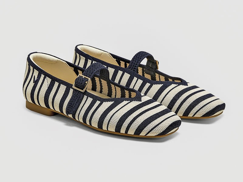 Woven ballerina flats