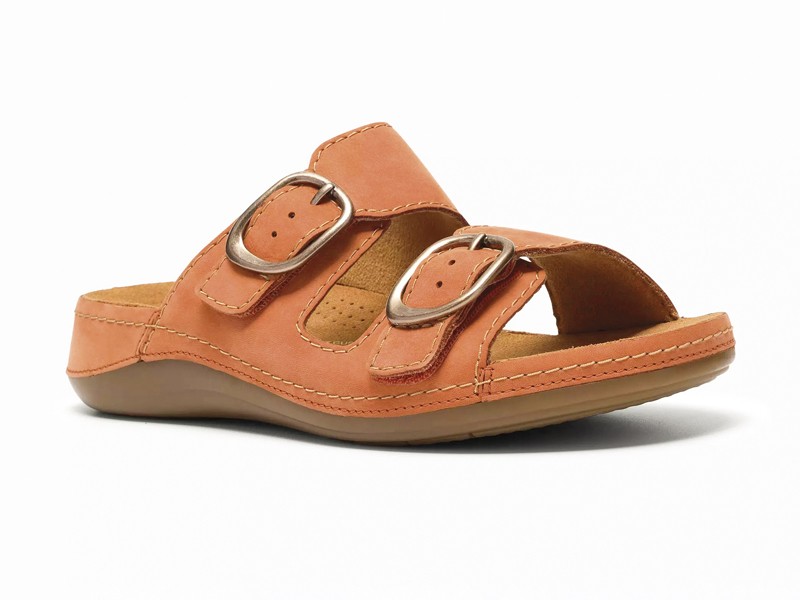 CALZADO NARANJA MUJER TENDENCIA CALZADO MARROQUINERIA BOLSOS CARTERAS PRIMAVERA VERANO 2026 SERMA 158 26185836_GW_4.jpg Muskmelon organizes color across uppers, straps and soles