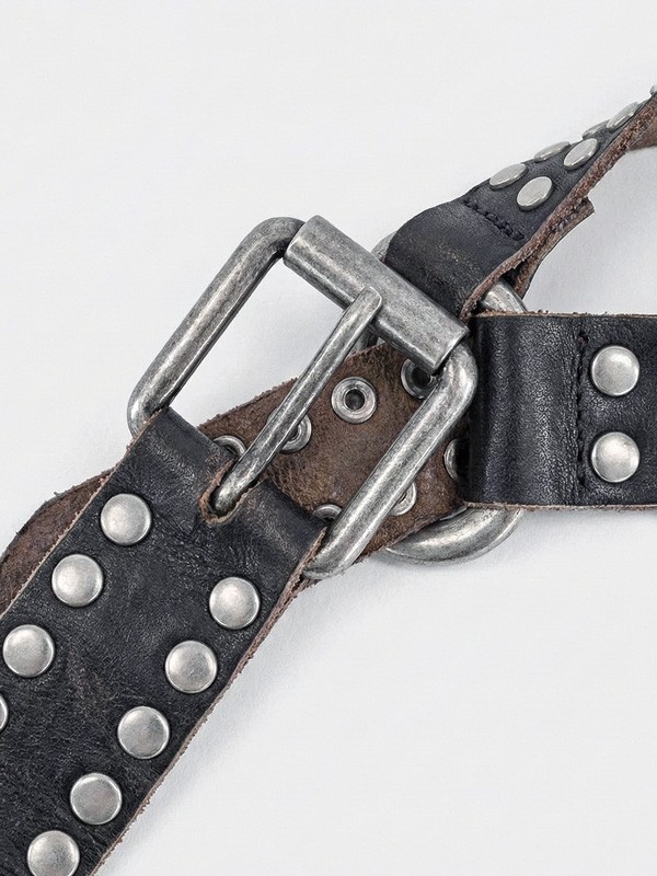 Urban boots and ankle boots with hardware and aged leather