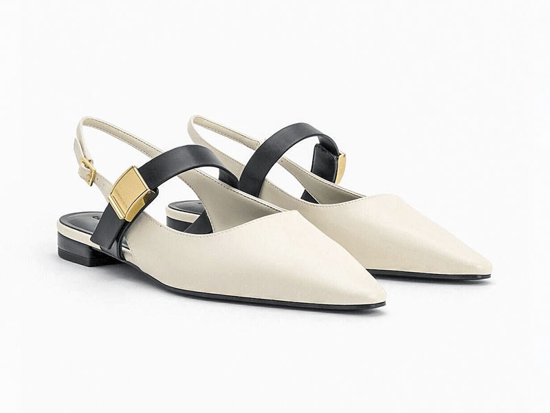 Flat slingback shoes