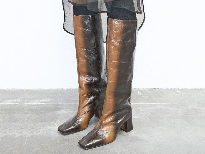 Knee-high boots: For added warmth