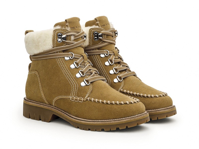 Flat lace-up booties