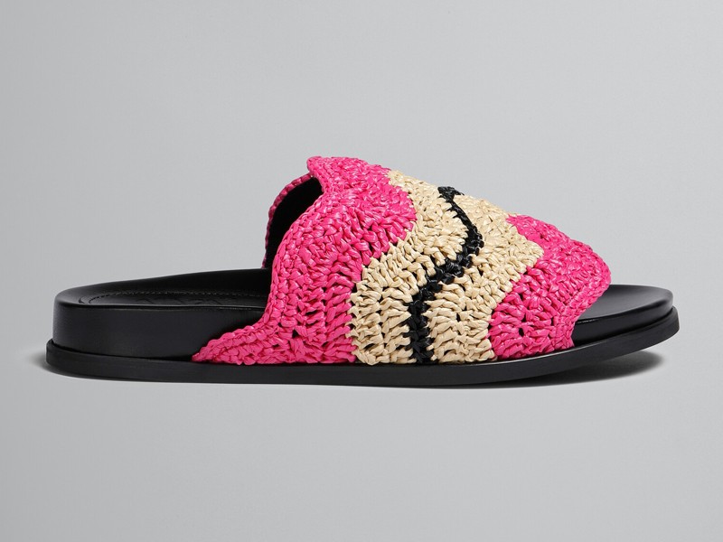 Anticipos Verano 23/24.  Exclusivas rafias croché multicolores para  los nuevos modelos de MARNI