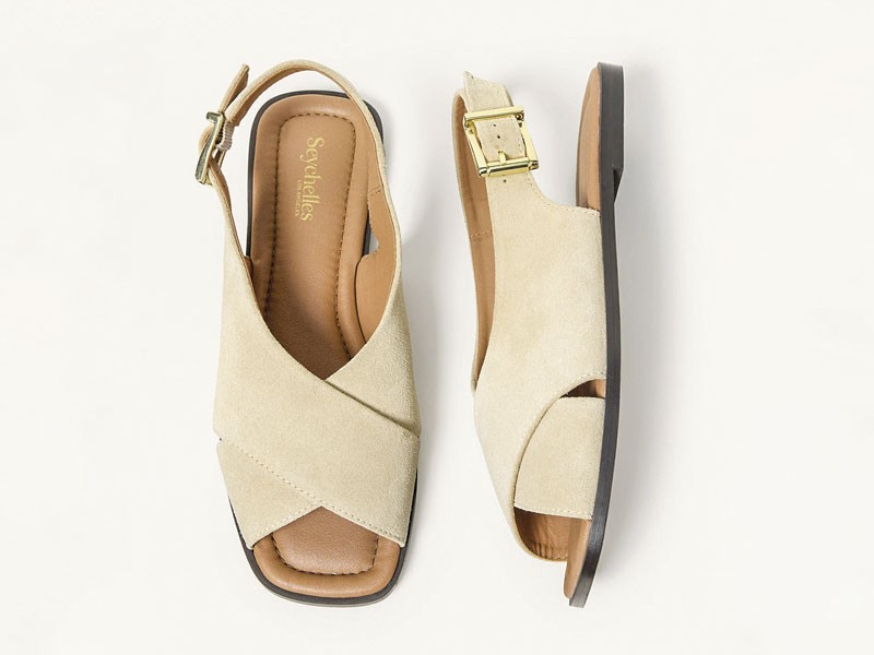 Sandalias femeninas aclaran tiras, hebillas y bases