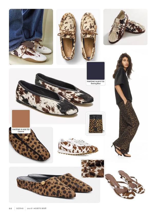 El animal print coordina colecciones de calzado femenino