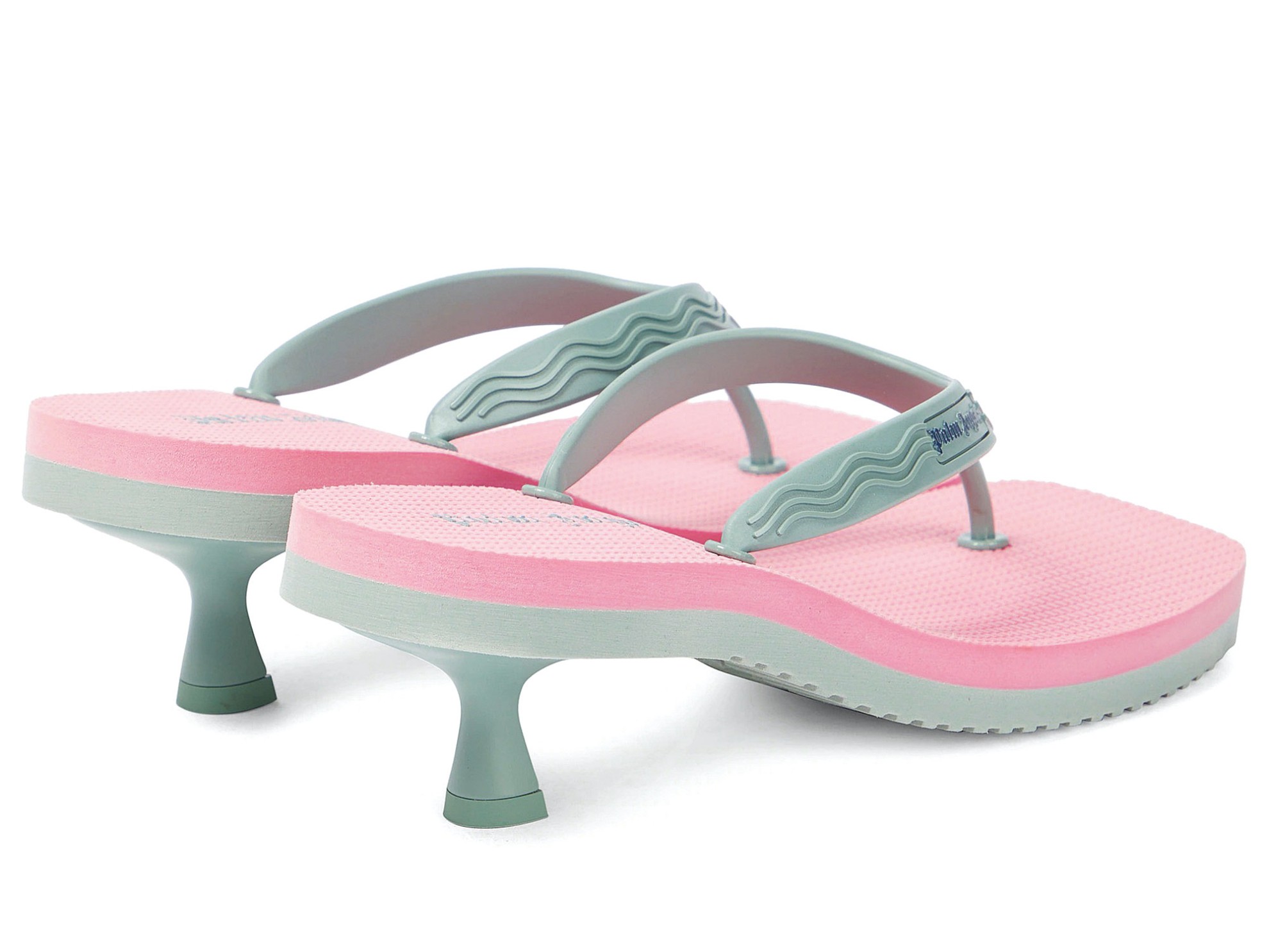 Flip flops with high heels and platforms: Minimal uppers, greater sensuality