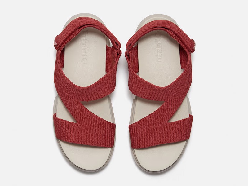 SNDALIAS Greyfield TIMBERLAND TEJIDO MUJER VERANO PRIMAVERA MODA 2026 2027 SERMA FOTO-5.-Womens-Greyfield-Backstrap-Sandal-TBL-Red-Knit-ALT2.jpg Las sandalias Greyfield de TIMBERLAND. Estética urbana y funcional
