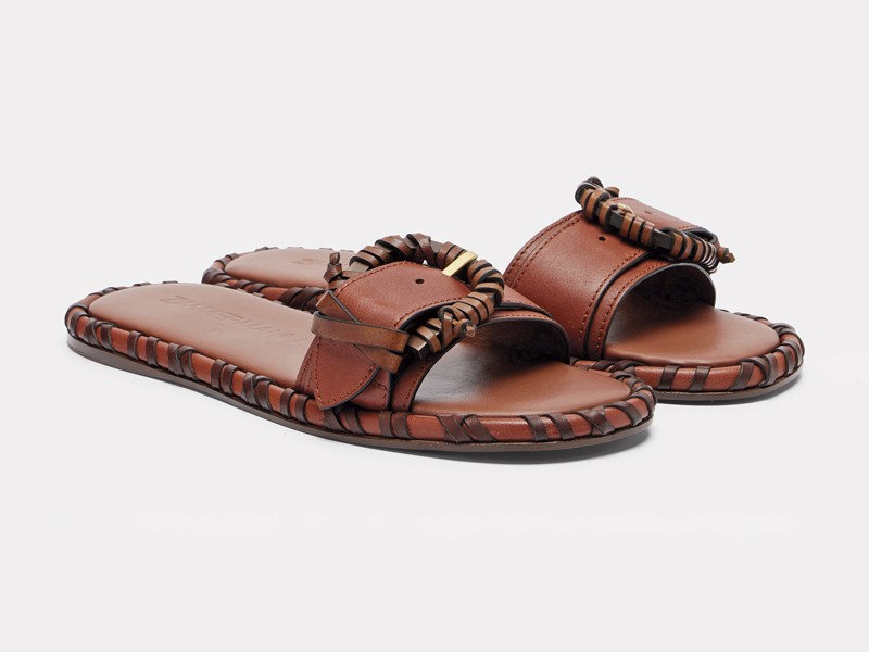 Straps and buckles shape uppers for summer sandals
