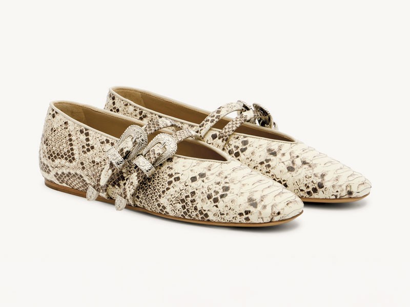 Ballerinas animal print impulsan superficie y contraste